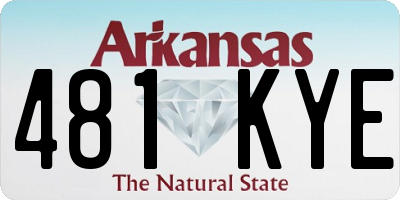 AR license plate 481KYE