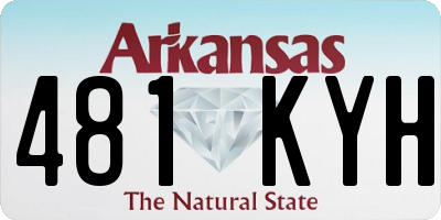 AR license plate 481KYH