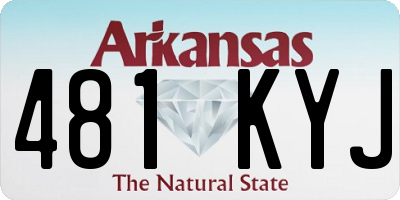 AR license plate 481KYJ