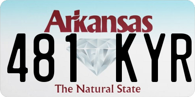AR license plate 481KYR