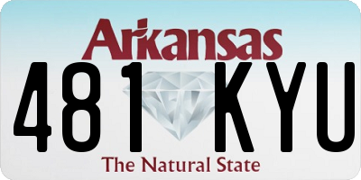 AR license plate 481KYU