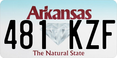 AR license plate 481KZF