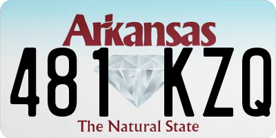 AR license plate 481KZQ