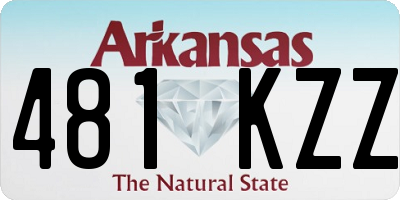 AR license plate 481KZZ