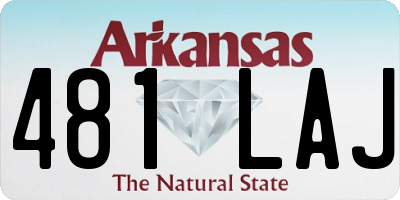 AR license plate 481LAJ