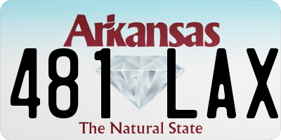 AR license plate 481LAX
