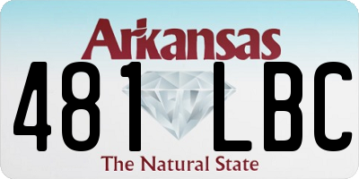 AR license plate 481LBC