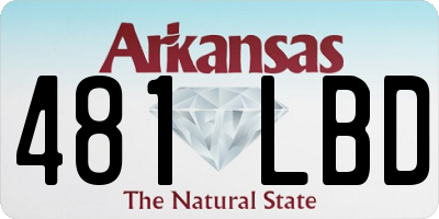 AR license plate 481LBD