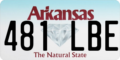 AR license plate 481LBE