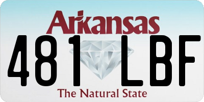 AR license plate 481LBF