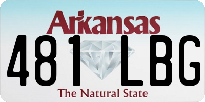 AR license plate 481LBG