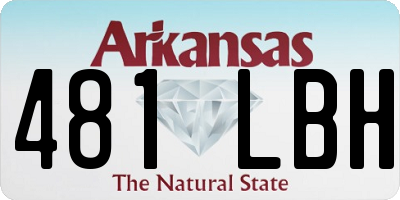 AR license plate 481LBH
