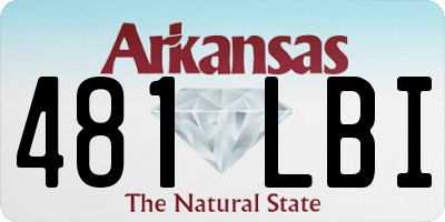 AR license plate 481LBI