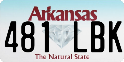 AR license plate 481LBK