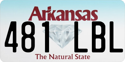 AR license plate 481LBL
