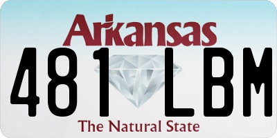 AR license plate 481LBM