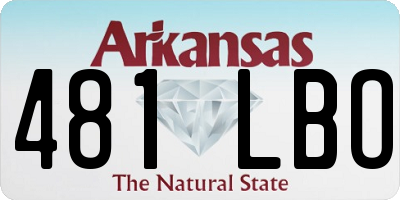AR license plate 481LBO