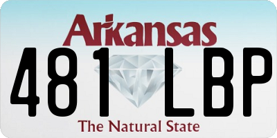 AR license plate 481LBP