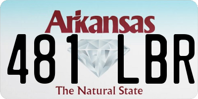 AR license plate 481LBR