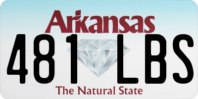 AR license plate 481LBS