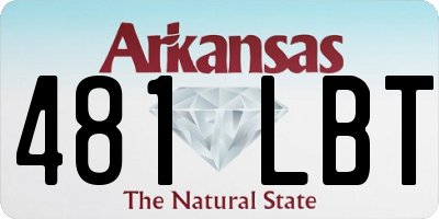 AR license plate 481LBT