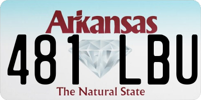AR license plate 481LBU
