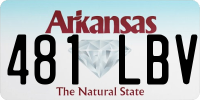 AR license plate 481LBV