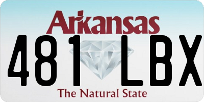 AR license plate 481LBX
