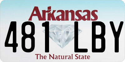 AR license plate 481LBY