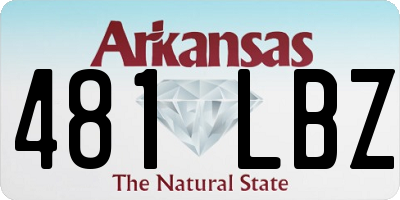 AR license plate 481LBZ
