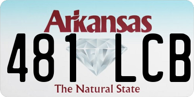 AR license plate 481LCB