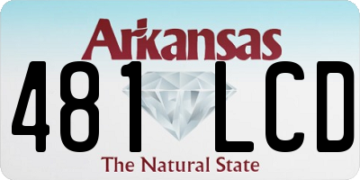 AR license plate 481LCD