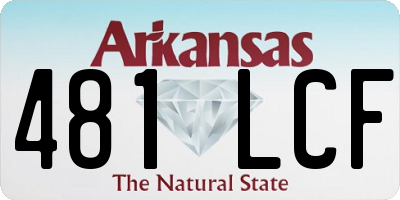 AR license plate 481LCF