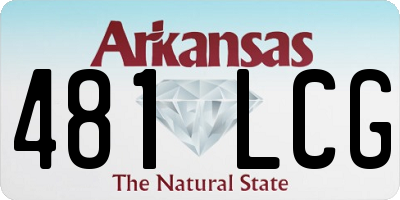 AR license plate 481LCG