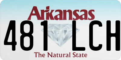 AR license plate 481LCH