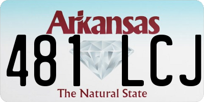 AR license plate 481LCJ