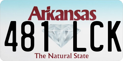 AR license plate 481LCK