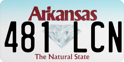 AR license plate 481LCN