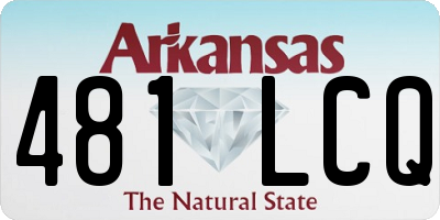 AR license plate 481LCQ