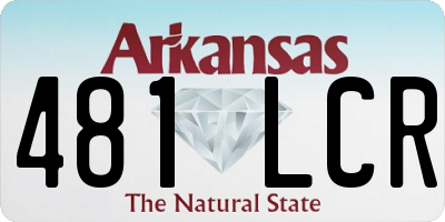 AR license plate 481LCR