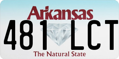 AR license plate 481LCT