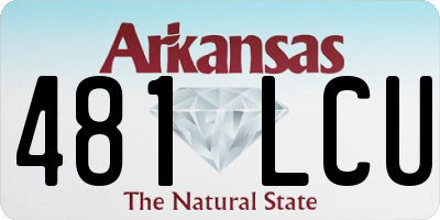 AR license plate 481LCU