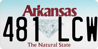AR license plate 481LCW