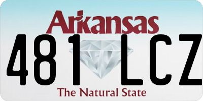 AR license plate 481LCZ