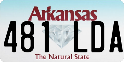 AR license plate 481LDA