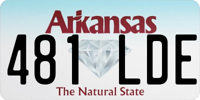 AR license plate 481LDE