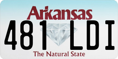 AR license plate 481LDI