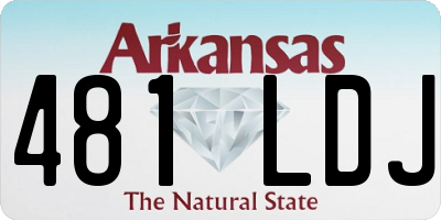 AR license plate 481LDJ