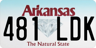 AR license plate 481LDK
