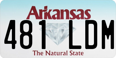 AR license plate 481LDM